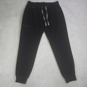 FIGS Zamora 2.0 Jogger Scrub Pants Women's M Black Nursing Workwear Vet Dental